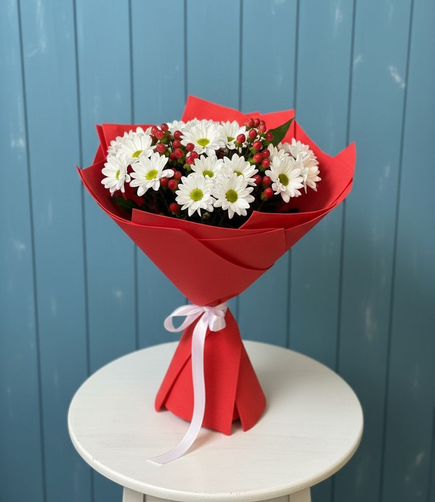 Букет цветов из: Хризантемы в Тимонино