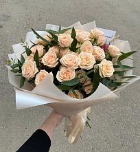 Букет Кремовые розы Латте в Тимонино