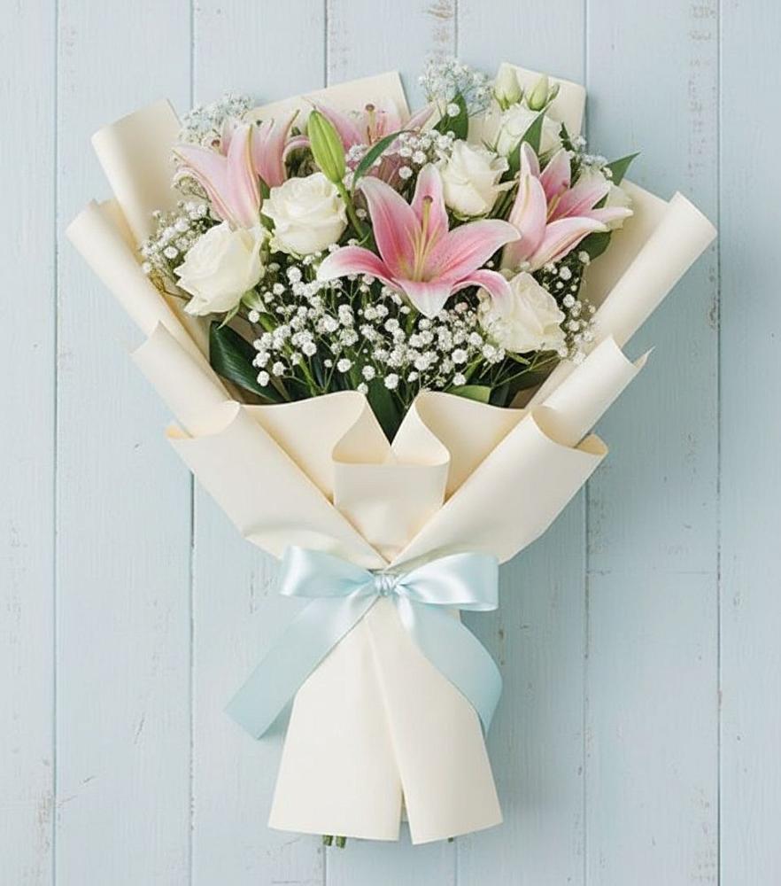 Букет цветов из: Лилии в Тимонино