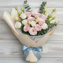 Букет цветов из:  Лизиантусы в Тимонино