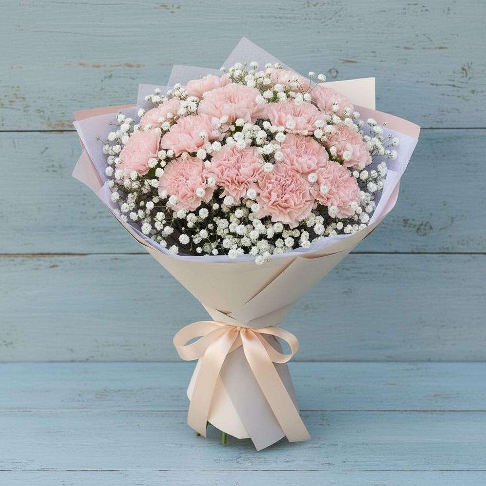 Букет цветов из: Гвоздики в Тимонино