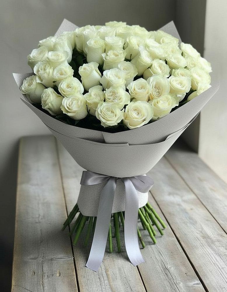 Букет 35 Белых роз в Тимонино