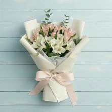 Букет цветов из:  Альстромерии в Тимонино