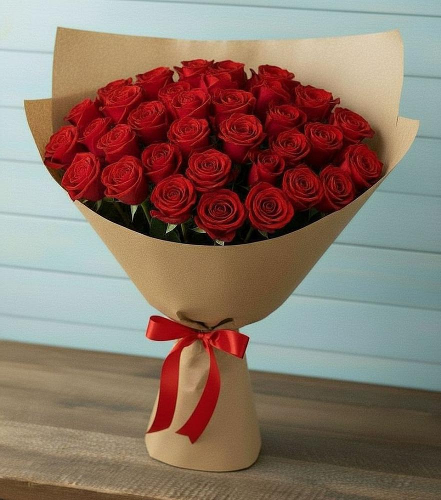 Букет Красные розы Милано в Тимонино