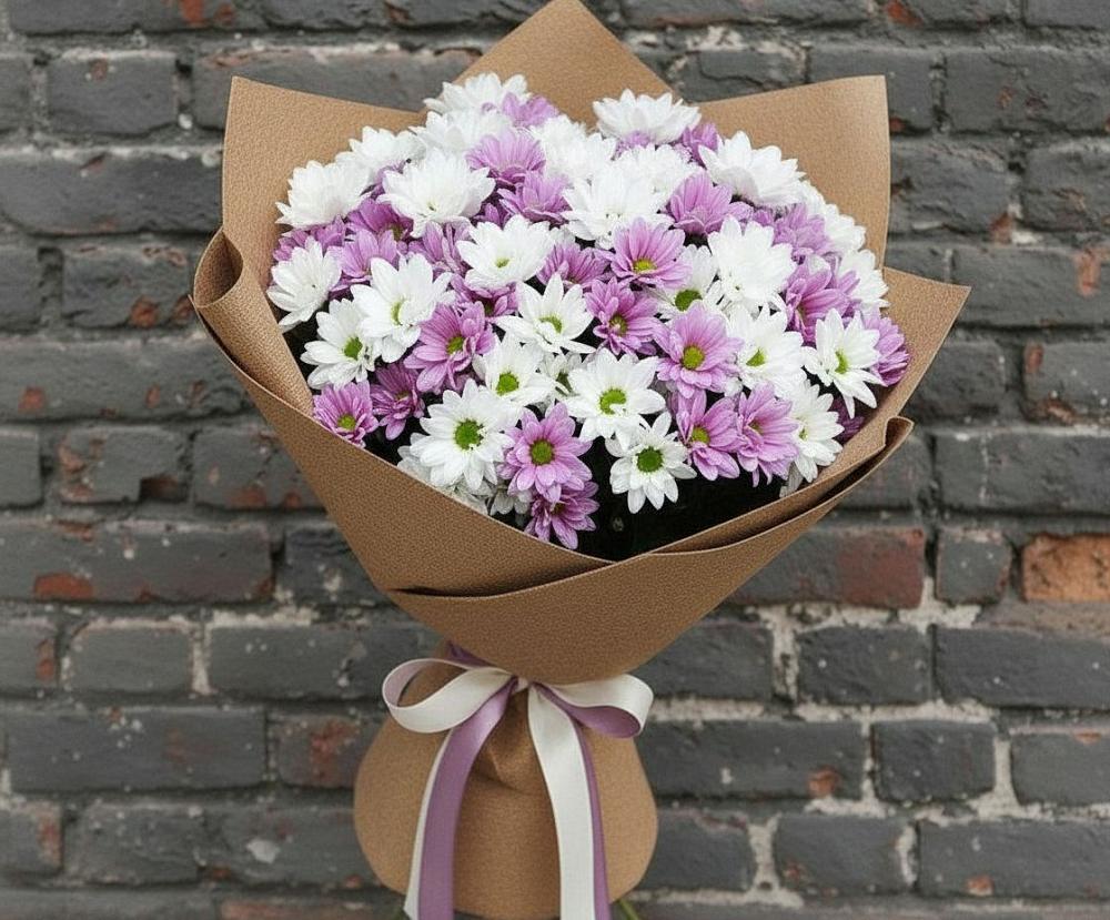 Букет цветов из: Хризантемы в Тимонино