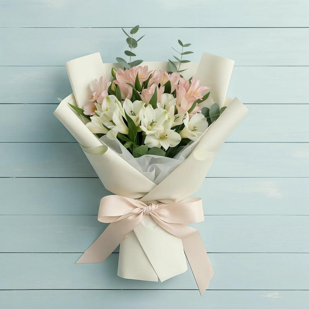 Букет цветов из: Альстромерии в Тимонино