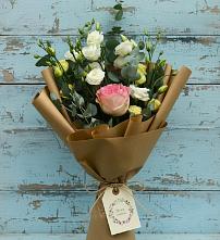 Букет цветов из:  Розы и Лизиантусы в Тимонино